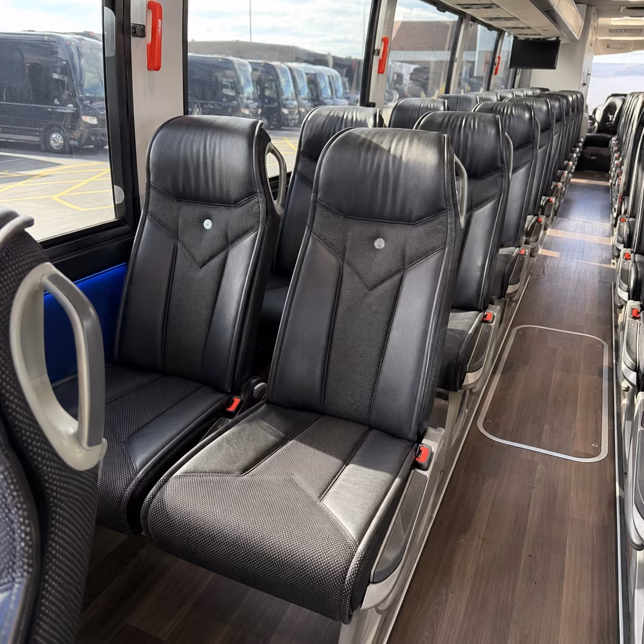 oklahoma city charter bus services interior