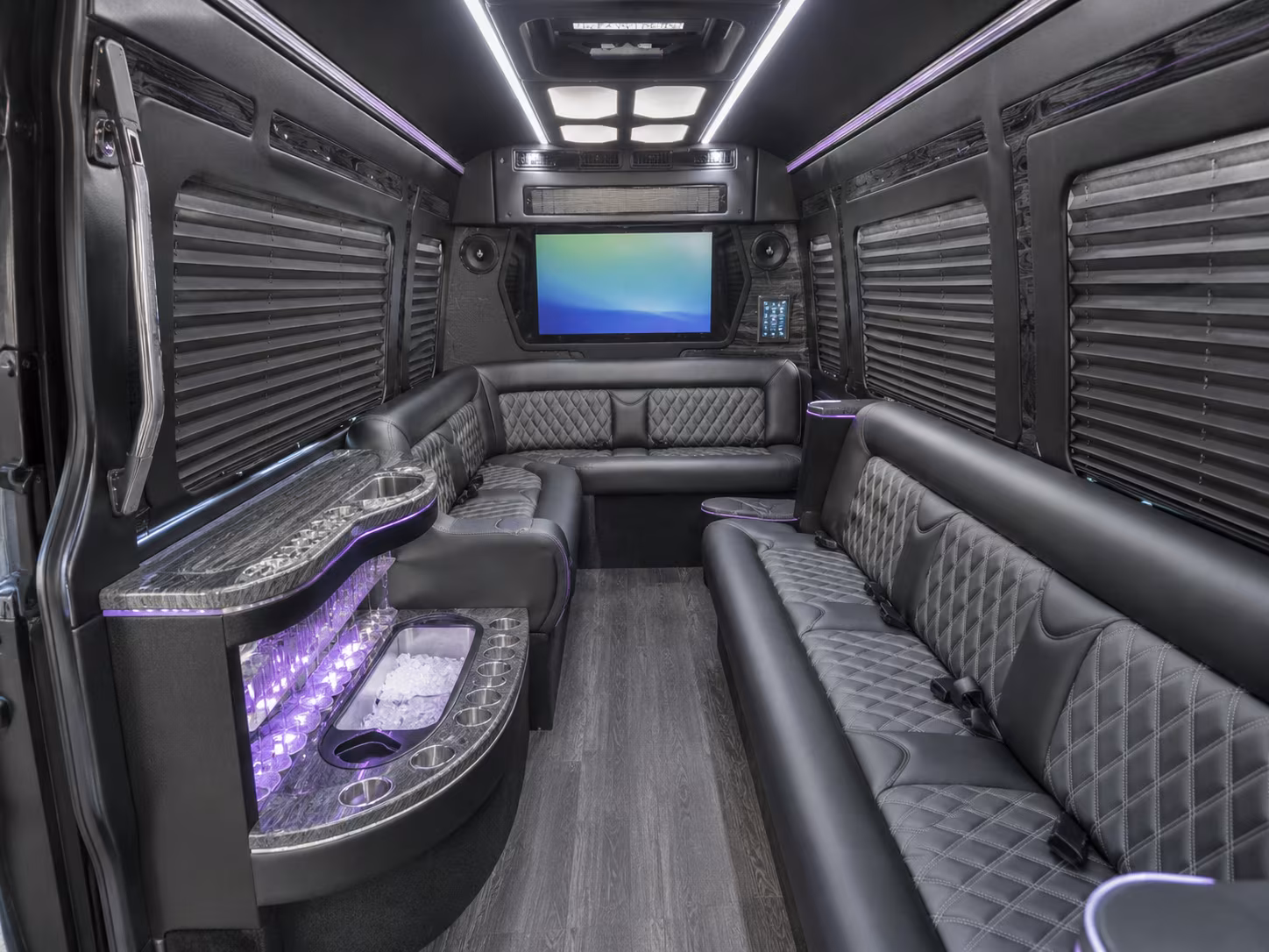 oklahoma city party bus interior