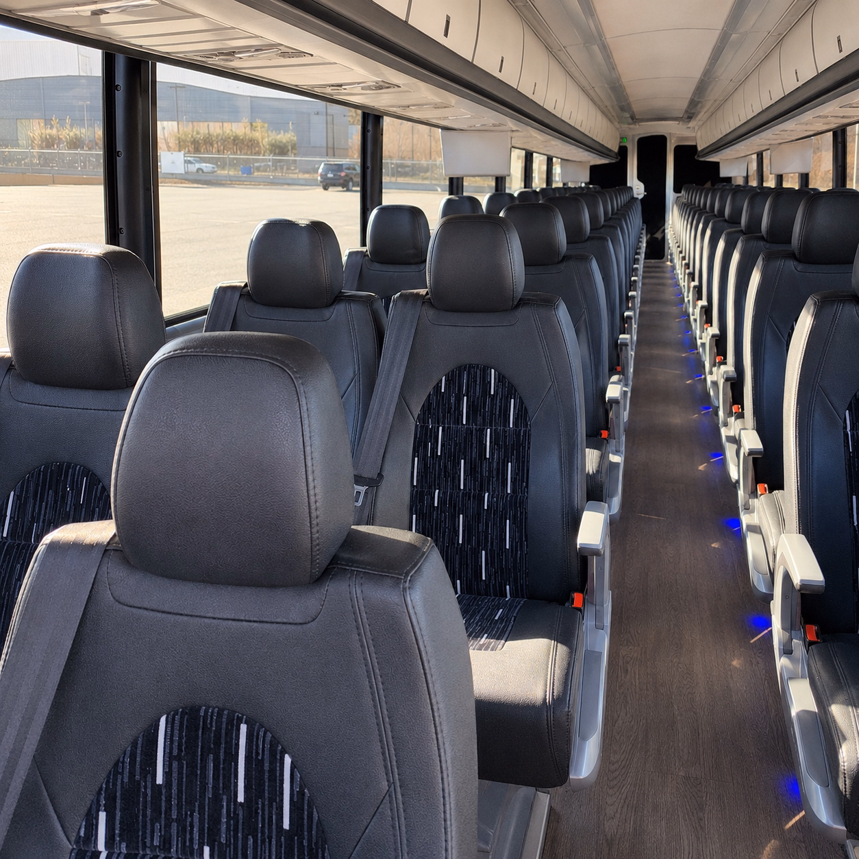 oklahoma city sporting event transportation onboard seating
